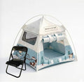Mini Tent,Model Tent Decoration with Chair,1:12 Miniature Doll Camping Model Tents Movable Decorative Scene Accessories Photography Props Miniature Model Tent for Tiny Pets (White)