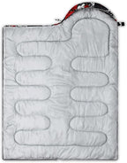 QOOMO Camping Sleeping Bags,3 Season Warm & Cool Weather,Lightweight,Waterproof Sleeping Bags for Adults & Kids,Traveling,and Outdoors,Camping Gear Equipment