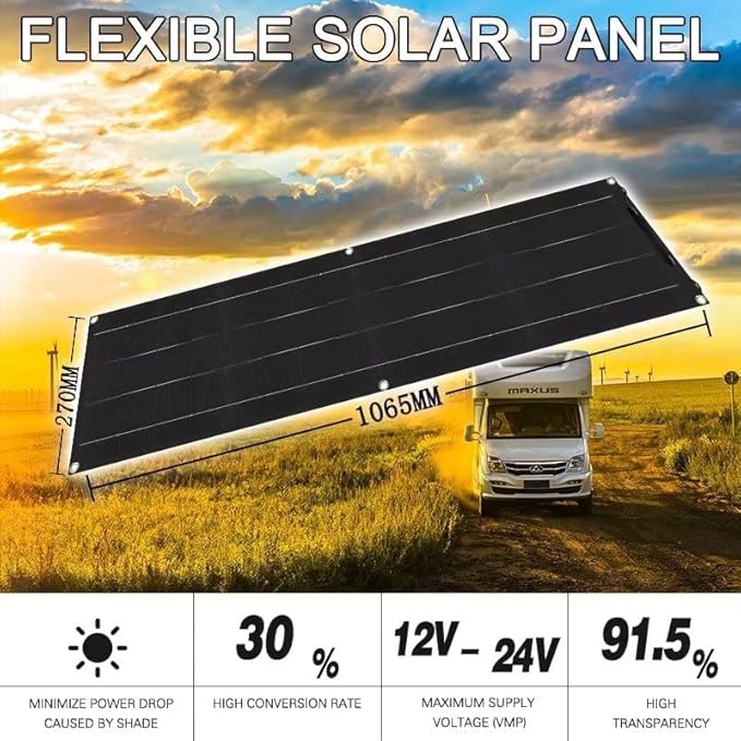 600 Watt Solar Panel Kit, with Charge Controller(40A) 2pcs 300 Watt Flexible Monocrystalline Solar Panel kit Photovoltaic Module for 12-48V Battery Charging Car Battery Camper RV