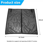 AUCELI Auto Tailgate Shade, Breathable Mesh Net, Universal UV Sun Protection Magnetic Tent for Car Camping, Self Drive Trip Accessories for Most MPV SUV Models