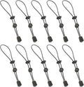 10PCS Adjustable Rope with Clip Elastics Strap and Buckles for Outdoor Shelter Setups Backpacking Storage Solution Camping Bungees Tie Down Rope