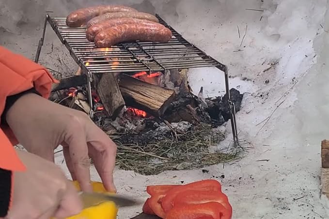 Bitty Big Q Stainless Steel Ultra Compact Portable Lightweight Camping Grill