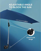 Sport-Brella Versa-Brella SPF 50+ Adjustable Umbrella with Universal Clamp