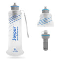 Collapsible Water Bottle with Filter - 1L Squeeze Water Filtered Bottle Camping Survival Hiking Backpacking, Portable Water Filter with NSF/FDA Certification, White