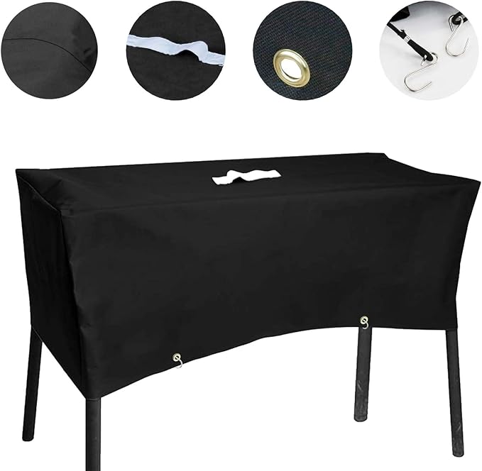Grisun Patio Stove Cover for Camp Chef 2 Burner Stove, Grill Cover for Camp Chef Stove EX60P, EX60LW, EX60PP, EX60B, EX280LW and More, for Camp Chef Accessories