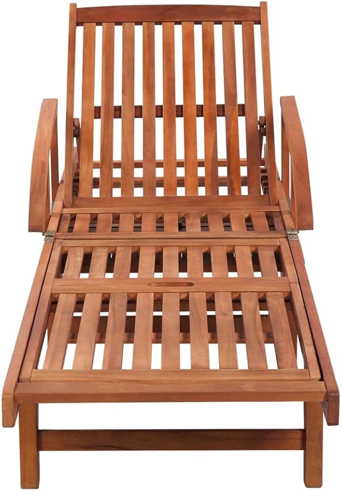 Zero Gravity Chair Camping chairSun Loungers 2 pcs with Table Solid Acacia WoodSuitable for Gardens, courtyards, and patios