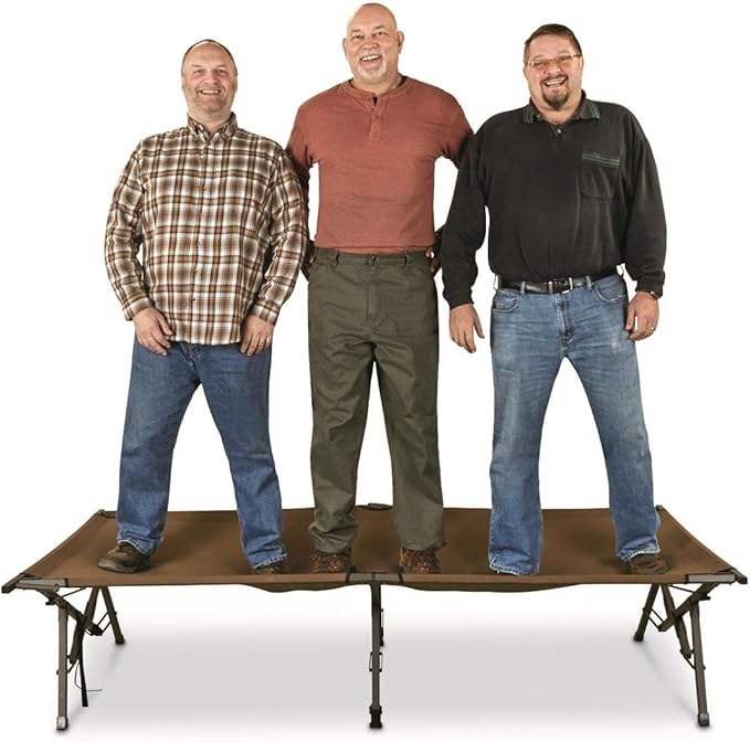 Guide Gear Folding Bed for Camping, Portable Tent Sleeping Cot for Adults, Oversized Heavy Duty, XL Magnum Cot, 600-lb. Capacity