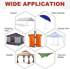 ABCCANOPY Canopy Weights 120 LBS Tent Sand Bags,4-Pack Orange (Without Sand)