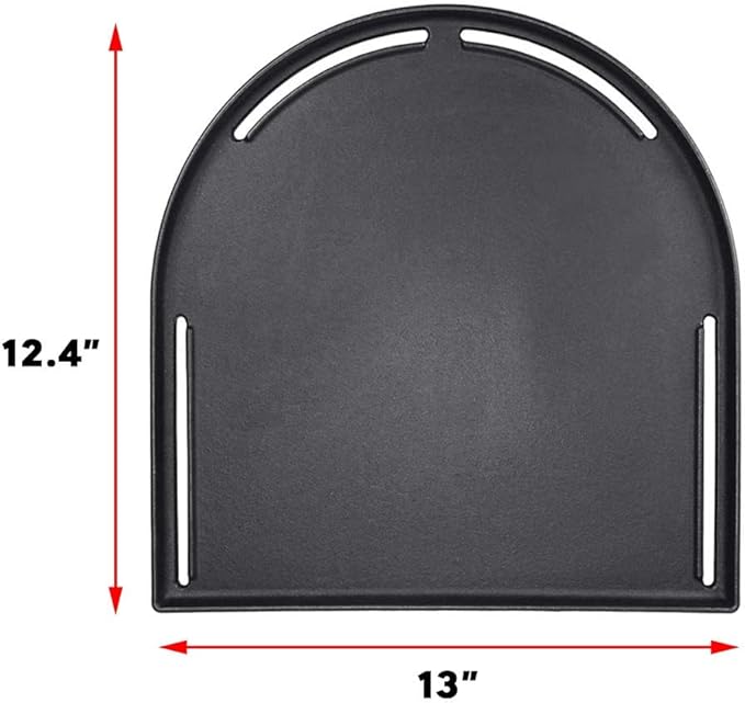 Uniflasy Cast Iron Half Grill Cooking Griddle for Coleman RoadTrip Swaptop Grills LX LXE LXX, Non-Stick Flat Cooking Pan BBQ Accessories, 1 Pack