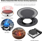 Eboxer Korean BBQ Grill Pan Non stick Barbecue Plate for Indoor Outdoor Grilling, Bakeware for Home Camping