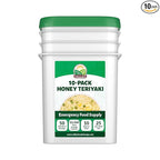 Valley Food Storage Honey Teriyaki Rice | 10-Bag Bucket, 50 Servings | Non-GMO Premium Emergency Food Supply, 25 Year Shelf Life | Survival Meal Kits, Prepper Food & Off-Grid Living Supplies, Packaged in USA