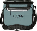 Titan Arctic Zone - Insulated Leak-Proof Collapsible Cooler Bag, Holds 40 Cans, Teal, Blue