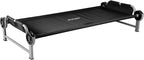 Disc-O-Bed Youth Single Camping Cot Kid-O-Bed, Portable Sleeping Cot for Kids with Included Carry Bag, Indoor and Outdoor Use, Black