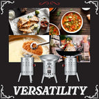 Concord Stainless Steel El Grande Comal Stove. 220,000 BTU Single Propane Outdoor Burner (El Grande Stove + Comal)