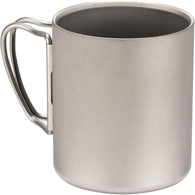 Snow Peak Double Wall Titanimum Insulated Mug, Lightweight, Durable, Camping, 300ml