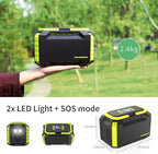 MARBERO 222Wh Portable Power Station 200W Outdoor Generator 60000mAh with AC Outlet 110V 200W DC USB LED Flashlights Lithium Battery Power Supply for CPAP Camping Backup Emergency Home