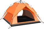Double Layer Waterproof Dome Tent for 3 Person, Automatic Pop Up Backpacking Tent with Carry Bag, Sun Shelter Beach Weatherproof, for Camping Hiking Traveling