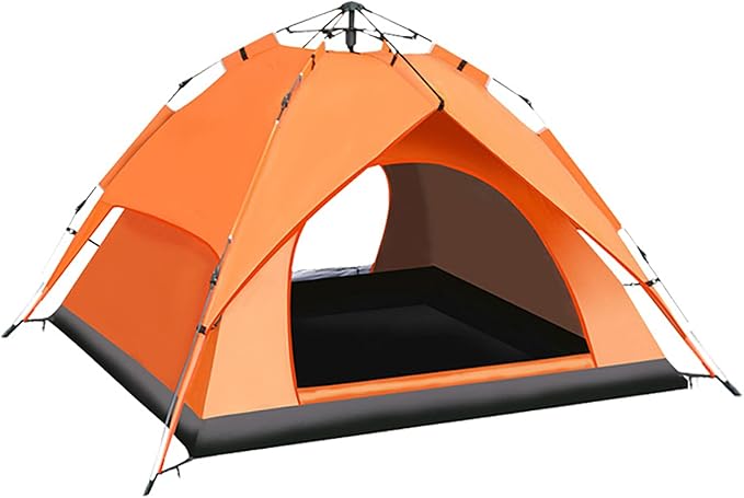 Double Layer Waterproof Dome Tent for 3 Person, Automatic Pop Up Backpacking Tent with Carry Bag, Sun Shelter Beach Weatherproof, for Camping Hiking Traveling