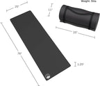 Foam Sleeping Pad for Camping - 1.25-Inch-Thick Waterproof Sleep Pad with Carry Straps for Cots, Tents, or Sleepovers by Wakeman Outdoors (Black)