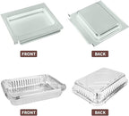 Uniflasy 67047 Catch Pan for Weber Spirit/Spirit II 200/300 Genesis and Genesis II LX200/300 Series Grill for Weber Traveler Drip Tray with 6415 Aluminum Liner, Replacement for Weber 67047 83156 6415