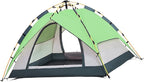 Camping Tent Oxford Cloth Automatic Pop Up Double Layer Family Tent for Hiking Traveling Backpacking Pink Professional Accessories for Use