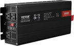 VEVOR Modified Sine Wave Inverter, 3000Watt, DC 12V to AC 120V LCD Display Power Inverter with 3 AC Outlets 2 USB Port 1 Type-C Port 10 Spare Fuses, for Large Household Equipment, CE FCC Certified