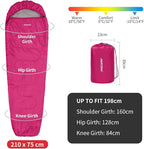 Cold Weather Mummy Sleeping Bag 15°F Extreme 3-4 Season Sleeping Bag for Adults - 0 Degree Winter Sleeping Bag, Machine Washable for Hiking Backpacking & Outdoor Activities