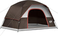 Tents for Camping 6 Person Tent Waterproof Windproof Double Layer Family Camping Tent, Easy Setup Dome Tent with Large Mesh Windows & Wider Door for Outdoor Camping & Hiking