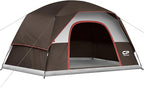 Tents for Camping 6 Person Tent Waterproof Windproof Double Layer Family Camping Tent, Easy Setup Dome Tent with Large Mesh Windows & Wider Door for Outdoor Camping & Hiking