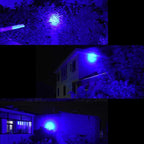 Blue LED Headlamp Flashlight Water Resistant Zoomable 3 Modes Blue Head Lamp for Fishing Hunting Outdoor Activities