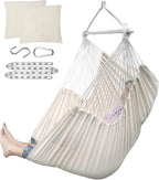 ADVOKAIR Hammock Chair Large 70.9"x47.2", 32% Bigger XXL Hanging Swing Chair with 500lbs Capacity, Heavy Duty Steel Spreader Bar, Extra Roomy Comfort for Adult Indoor Outdoor Bedroom Patio