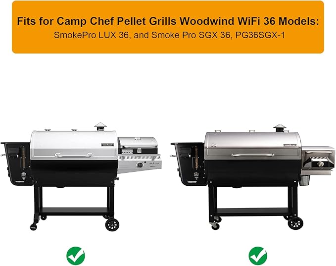 LS'BABQ Grill Drip Tray-Heat Baffle Replacement Parts for Camp Chef Woodwind WiFi 36,SmokePro LUX 36, and Smoke Pro SGX 36 Pellet Grills