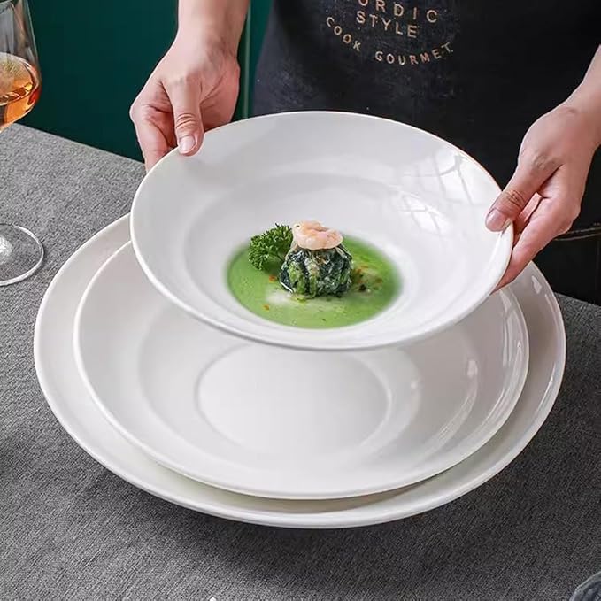 Camping Plates Dish Plate Tableware Hotel Commercial Creative Cold Dish Plate Stir-Fry Plate Ceramic Salad Bowl Fruit Bowl Decorative Plate