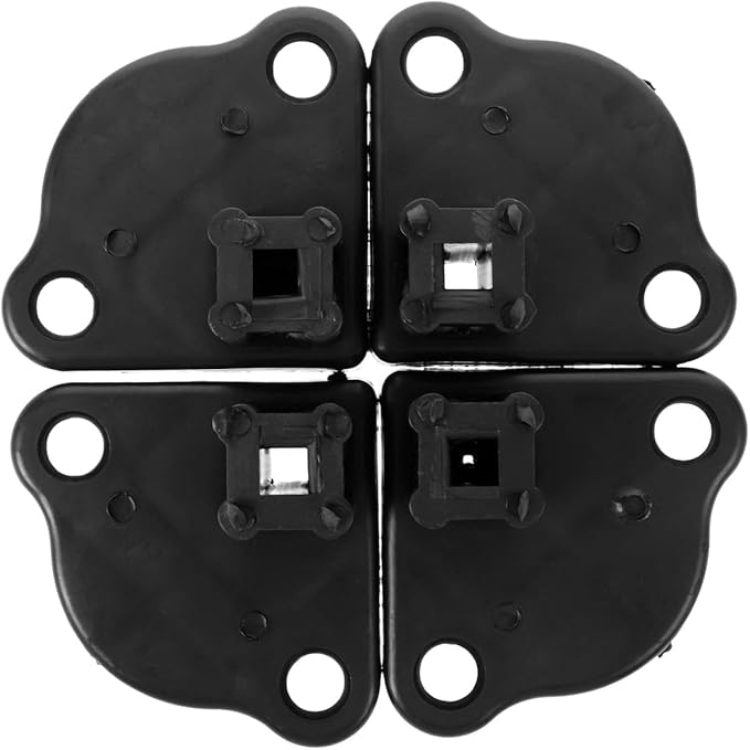 Rv Awning Bottom Bracket Foot Replacement Kit Compact Splashproof Tent Connection Base for Outdoor Camping Awning Support Stable Automatic Foot Design 2.67X2.67X1.57In