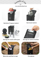 CAMPINGMOON Camping Gear Lantern Storage Case T-8,T-9