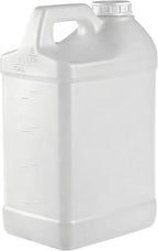 kitchentoolz 2 Gallon Water Jug with Lid – Heavy-Duty HDPE F-Style Plastic Jug for Drinking Water, Camping, Emergency Storage & Utility Liquids – Made in USA - 2 Pack