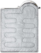 QOOMO Camping Sleeping Bags,3 Season Warm & Cool Weather,Lightweight,Waterproof Sleeping Bags for Adults & Kids,Traveling,and Outdoors,Camping Gear Equipment