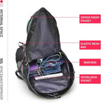 Bseash 50L Hiking Backpack, Water Resistant Lightweight Outdoor Sport Daypack Travel Bag for Camping Climbing Skiing Cycling (Army Green - With Shoe Compartment)