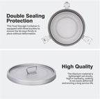 Boundless Voyage Titanium Sealed Lunch Box with Leak-Proof Lid Camping Cookware Lightweight Outdoor Cooking Pot for Backpacking Hiking Picnic & Travel Food Container (Ti2085C/0.9L)