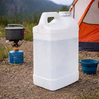 kitchentoolz 2 Gallon Water Jug with Lid – Heavy-Duty HDPE F-Style Plastic Jug for Drinking Water, Camping, Emergency Storage & Utility Liquids – Made in USA - 2 Pack