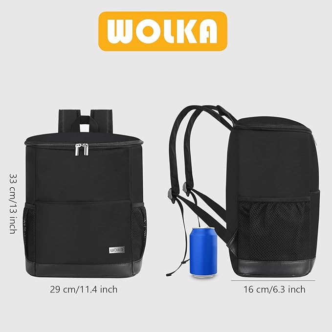 Insulated Cooler Backpack Outdoor - Leak Proof Backpack Cooler 30 Cans, Waterproof Lightweight Cooler Bag for 12h Hot/Cold Retention - Soft Cooler for Travel, Camping, Beach, Lunch