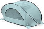 Picnic TIME Manta Portable Beach Tent, Fully-Assembled Pop Up Tent, Beach Shade and Sun Shelter, Instant Outdoor Shade with Carrying Bag for Outdoors and UPF50+ UV Protection, (Light Blue)
