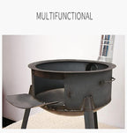 Upper Exhaust Carbon Oven Barbecue Commercial Carbon Stove Household Charcoal Roast Meat Grill Pan