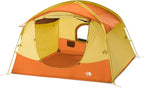 THE NORTH FACE Sequoia 4 Tent - Four-Person Waterproof Camping Tent, Spacious & Easy to Set Up, 2 Zipper Doors, Yellow Silt/Desert Rust, One Size