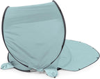 Picnic TIME Manta Portable Beach Tent, Fully-Assembled Pop Up Tent, Beach Shade and Sun Shelter, Instant Outdoor Shade with Carrying Bag for Outdoors and UPF50+ UV Protection, (Light Blue)