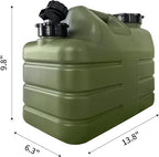 3 Gallon Water Container with Spigot, Portable Camping Water Jug, BPA Free Water Storage Tank for Camping, Vehicle, Car, Outdoor Hiking, Picnic, Emergency