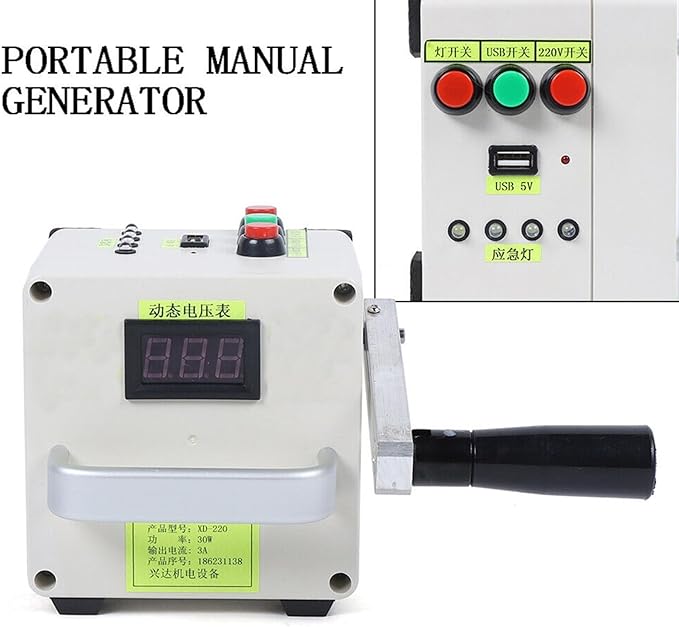 Portable High-Power Handheld Generator – 220V DC, 12V, 5V USB Fast Charging, Outdoor Power Supply, Home & Camping AC/DC Power Station