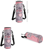 Pink Koala Boys Backpacks for Elementary School Bags for Kids 6-8 with Lunch Box Water Bottle Holder with Strap and Pencil Pouch 4 In 1 Lightweight Shoulder Bags Daypack