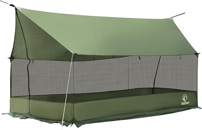 REDCAMP Large Hammock Hot Tent with Stove Jack, Waterproof & Windproof Winter Wall Tent with Snow Skirt, Ultralight 4 Season Tents for Camping, Hiking, Bushcraft, Backpacking, Hunting