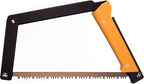 AGAWA - BOREAL15-15 Inch Folding Saw with All-Purpose Saw Blade - Camping Gear For Hiking, Fishing, Hunting, Bushcraft & Survival Kit (Black Frame/Yellow Handle)